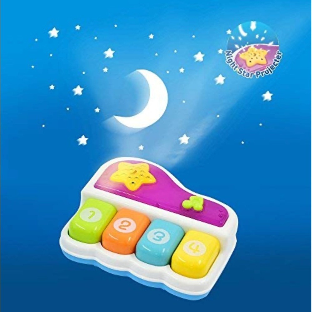 Kids Musical Piano Toy Toddler Learning Numbers 1-4 Star Musical Note Colorful - Picture 6 of 6